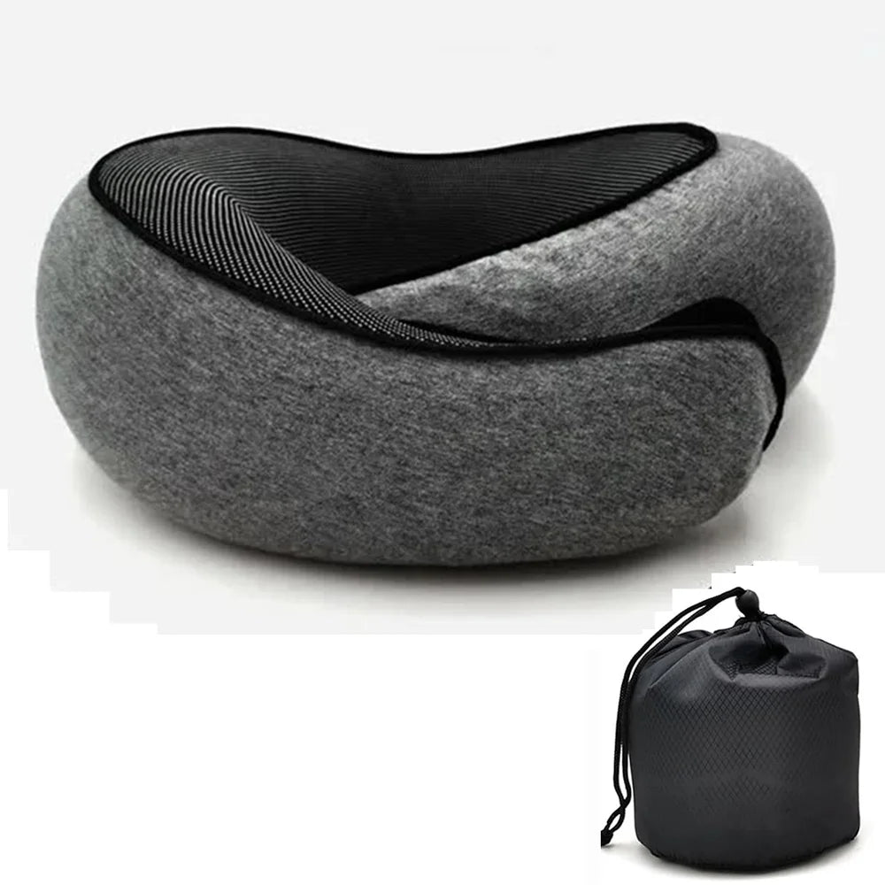 Almohada Cervical de Viaje con Espuma Viscoelástica