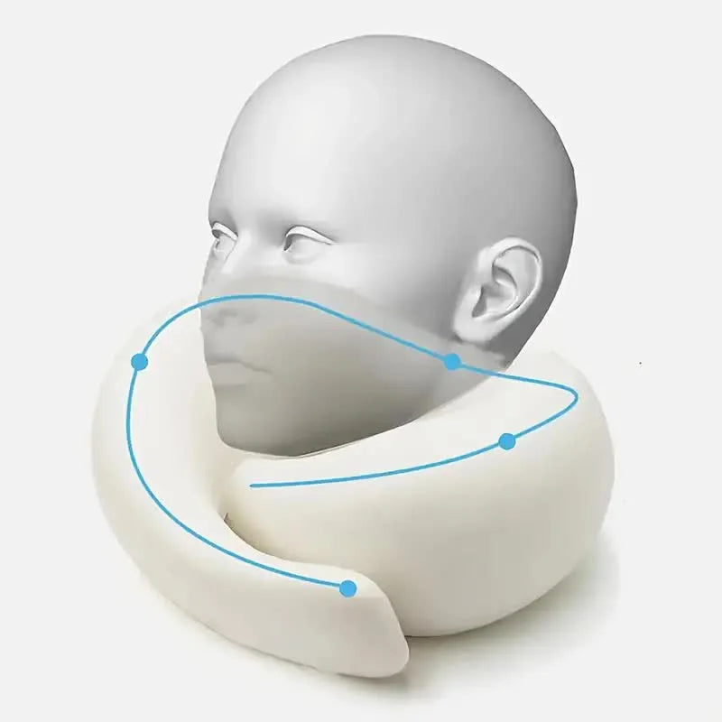 Almohada Cervical de Viaje con Espuma Viscoelástica