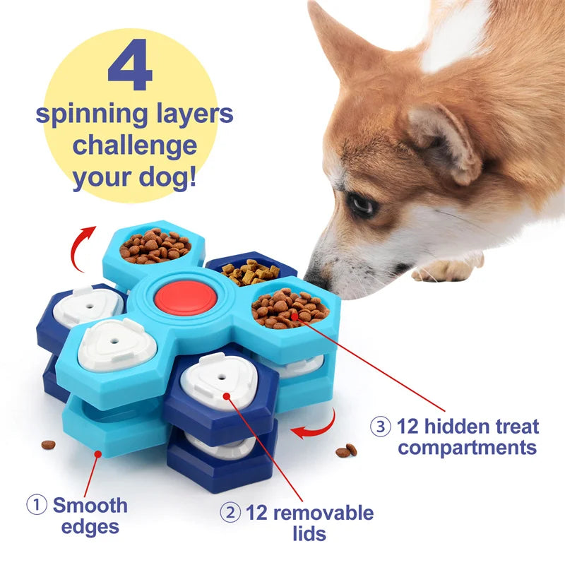 Puzzle Interactivo para Perros – Juego de Inteligencia y Premios