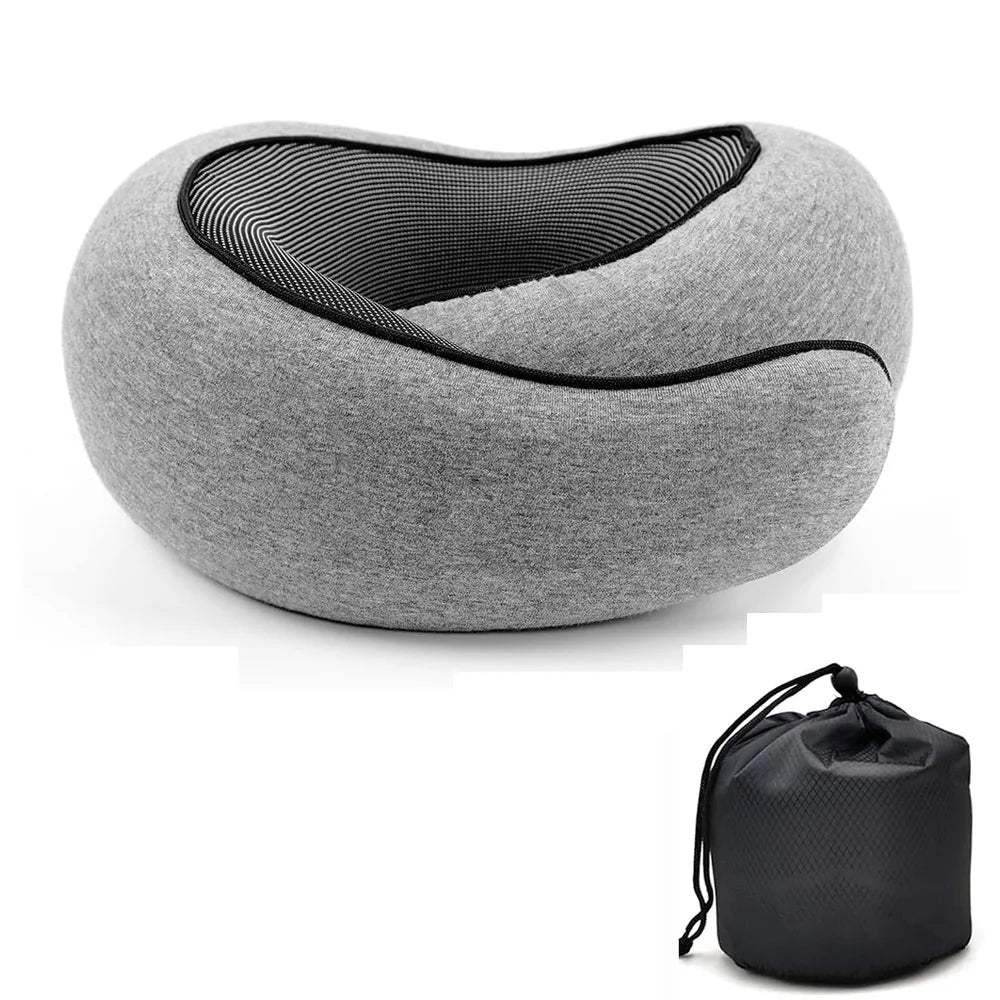 Almohada Cervical de Viaje con Espuma Viscoelástica